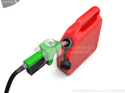 Image of Petrol pump and jerry can