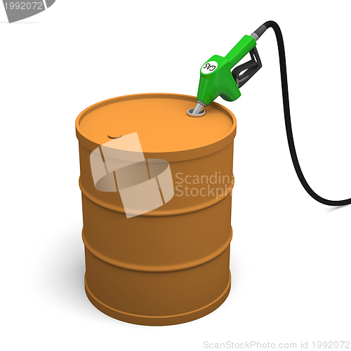 Image of Filling petrol barrel