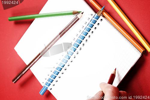 Image of Pencil and agenda