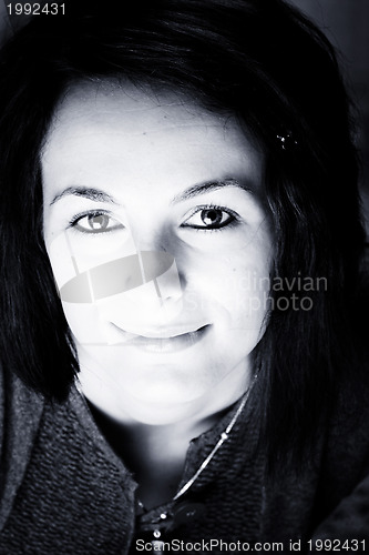 Image of Woman with green eyes
