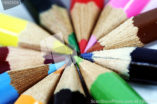 Image of Close-up pencil.