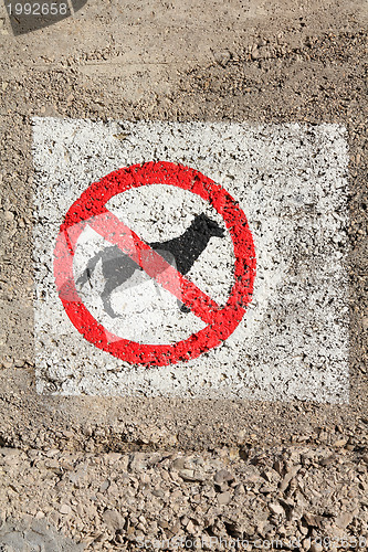 Image of No dogs sign