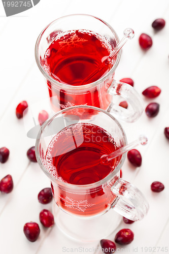Image of Hot drink with cranberries
