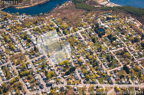 Image of Aerial view of suburb