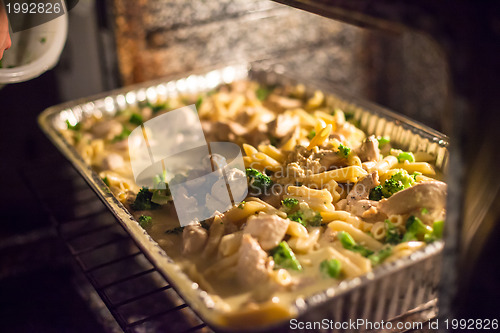 Image of Macaroni broccoli cheese and chicken