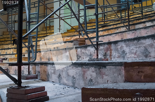 Image of Wooden scaffolding