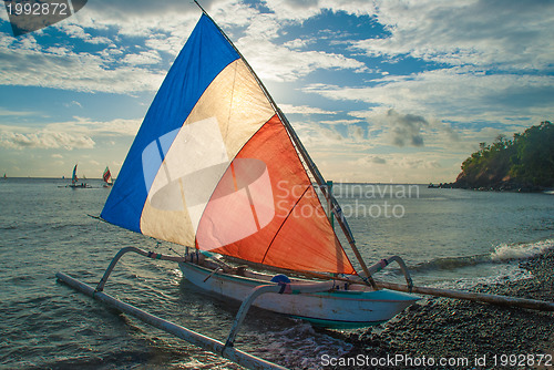 Image of Balinese Jukung fishermen