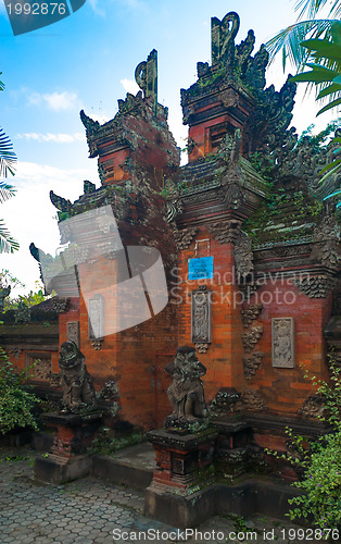 Image of Bali temple gate