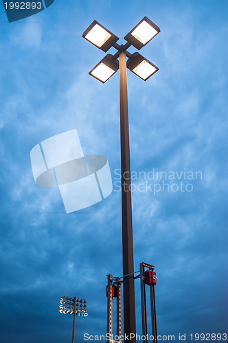 Image of Street light at dusk