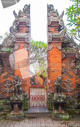 Image of Bali temple gate