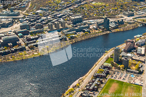 Image of Boston University, Charles River, and MIT aerial