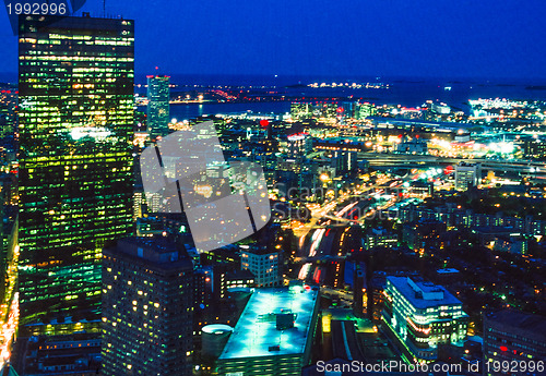 Image of Boston at night