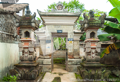 Image of Bali temple gate