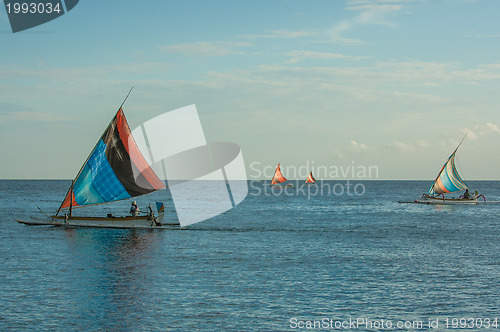 Image of Balinese Jukung fishermen