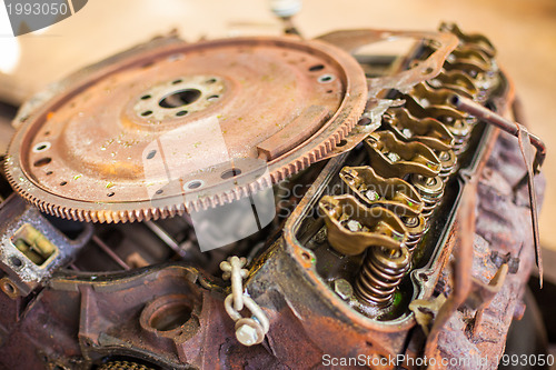 Image of Rusty automotive engine