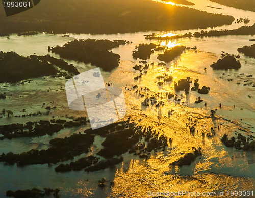 Image of Zambezi river from the air