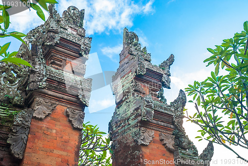 Image of Bali temple gate