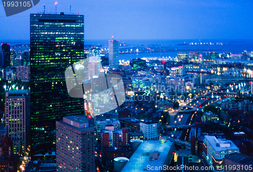 Image of Boston at night