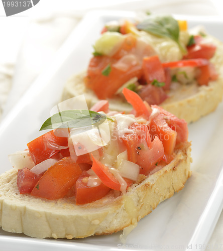 Image of  Bruschetta With Tomato And Basil 