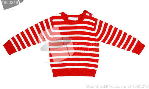Image of orange striped sweater for children