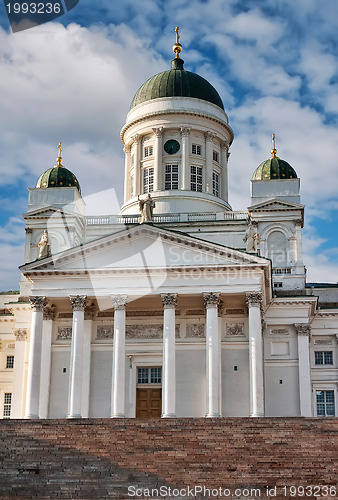 Image of Tuomiokirkko cathedral Helsinki. Finland