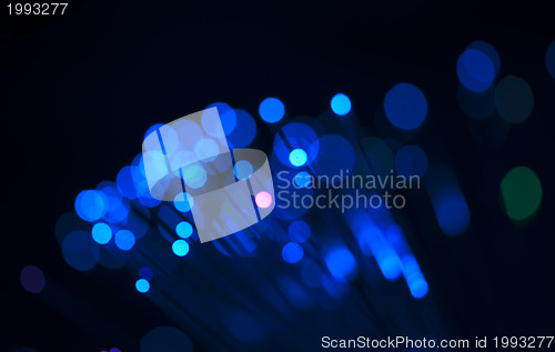 Image of Festive lights and circles. Christmas background