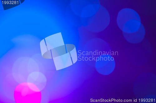 Image of Festive lights and circles. Christmas background