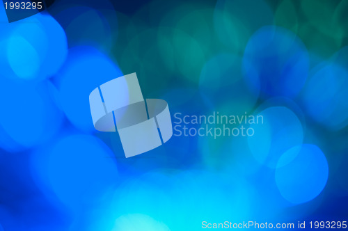 Image of Festive lights and circles. Christmas background