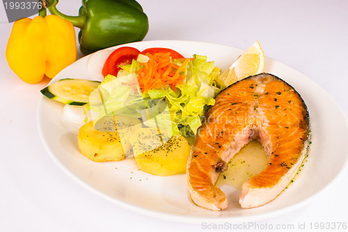 Image of Portion of salmon