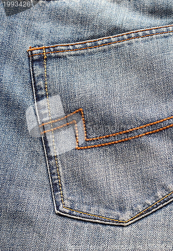 Image of blue jeans back