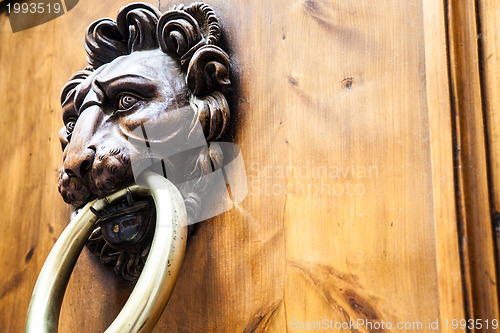 Image of Lion Head Door Knocker