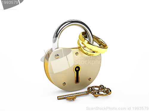 Image of Lock and rings