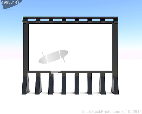 Image of Blank advert billboard