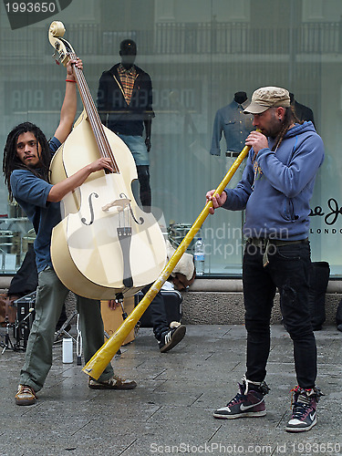 Image of Barcelona april 2012, street musicians