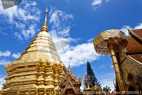 Image of Wat Phrathat Doi Suthep temple in Chiang Mai, Thailand.