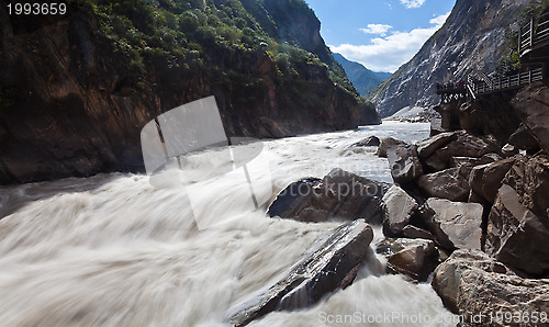 Image of Tiger Leaping Gorge in Lijiang, Yunnan Province, China. 