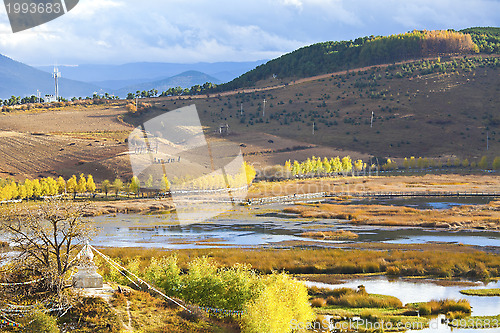 Image of Autumn landscape in the mountains 