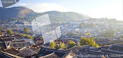 Image of Lijiang old town at morning, China.