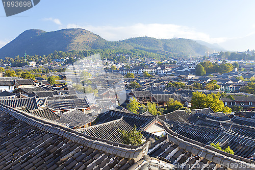 Image of Lijiang old town in the morning, the UNESCO world heritage in Yu