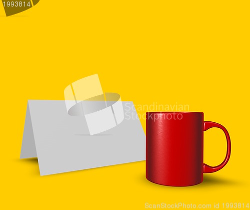 Image of cup and card