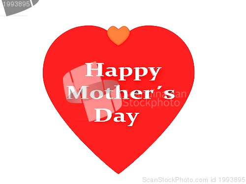 Image of happy mothers day, cute background. 3d illustration 