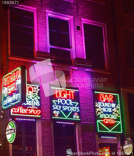 Image of Red Light Bar in Amsterdam
