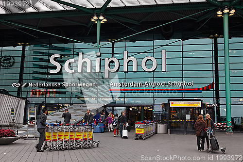 Image of Main Entrance in Schiphol Airport- Amsterdam