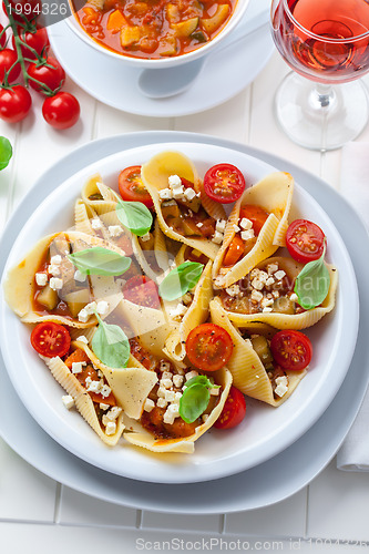 Image of Pasta with vegetable stew