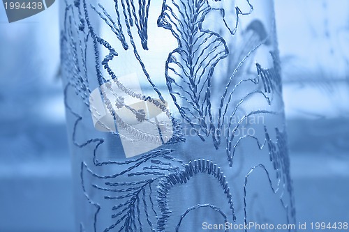 Image of Transparent curtain with a pattern