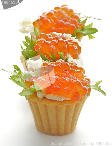 Image of Tartlets with Red Caviar