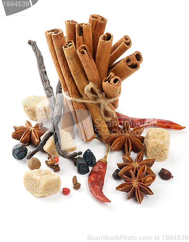 Image of Cinnamon Sticks and Spices