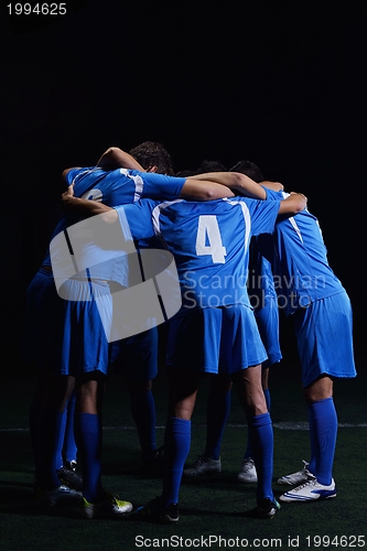 Image of soccer players team