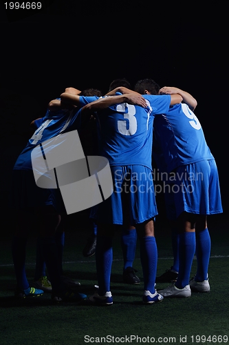 Image of soccer players team