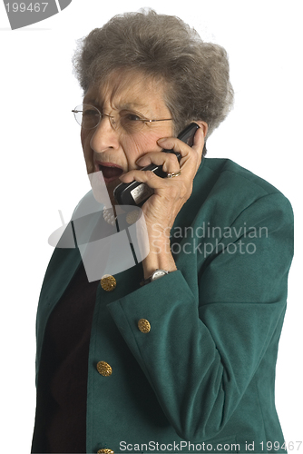 Image of senior woman on phone